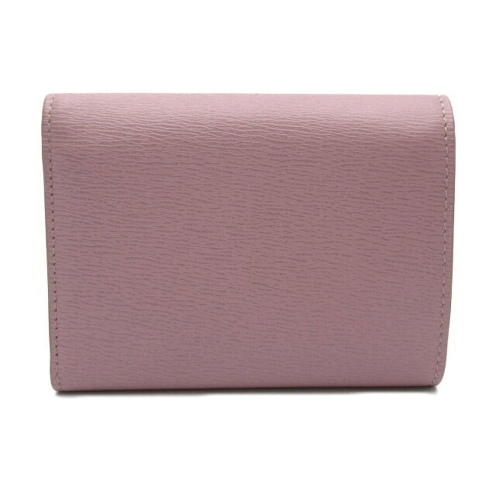 Celine Tri Fold Purple Flap Multi Function Wallet Leather